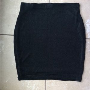 Shiny Black mini skirt